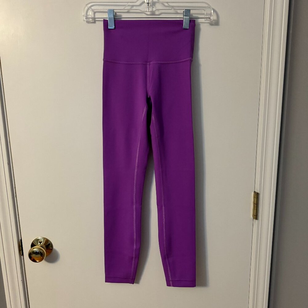 Lululemon Wunder Train High Rise Tight 25” - Moonlit Magenta - Size 2